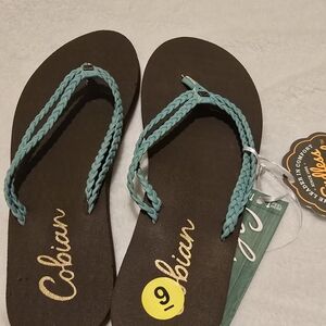 Cobian Women's Leucadia Blue Flip Flops Size 9